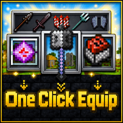 One Click PvP Kit Equip | Mace Elytra, Crystal, Cart, UHC, Spear kits